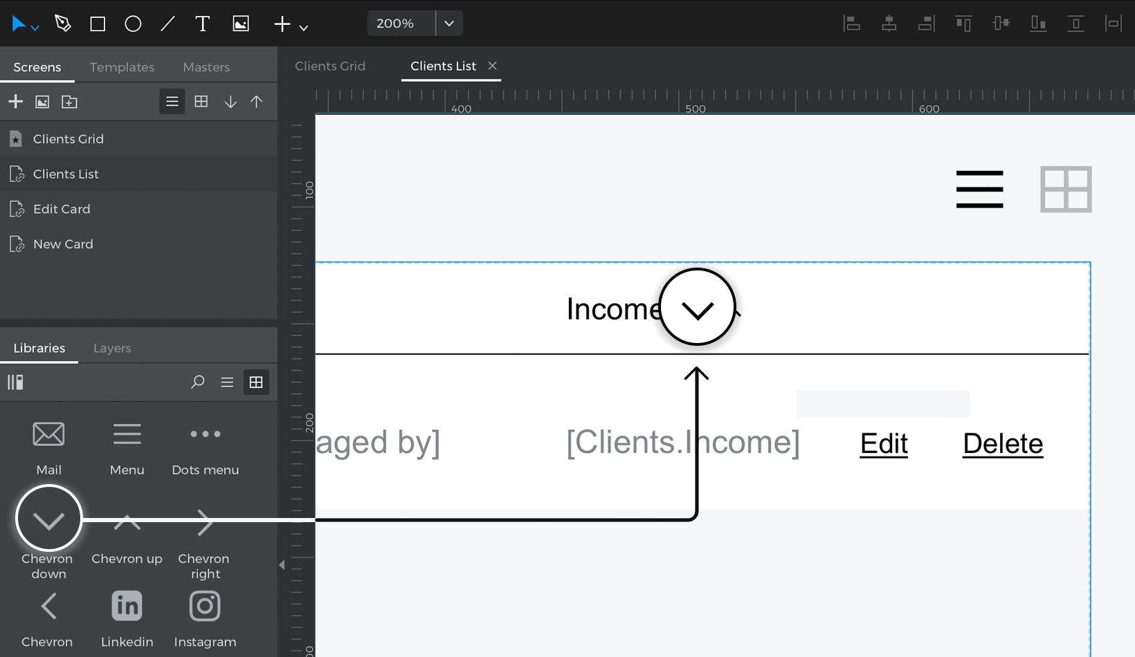 Add sorting arrows