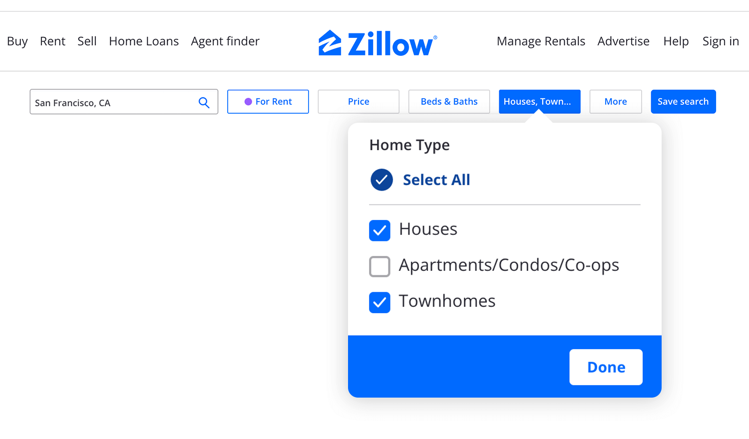 Drop down list design - checkboxes