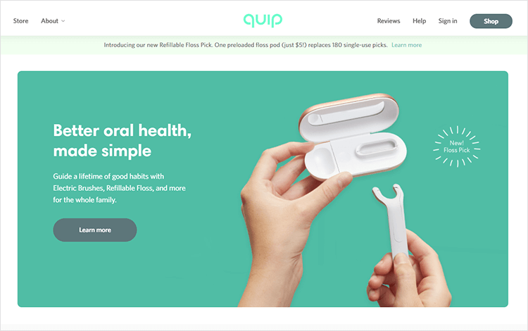 White space design - Quip