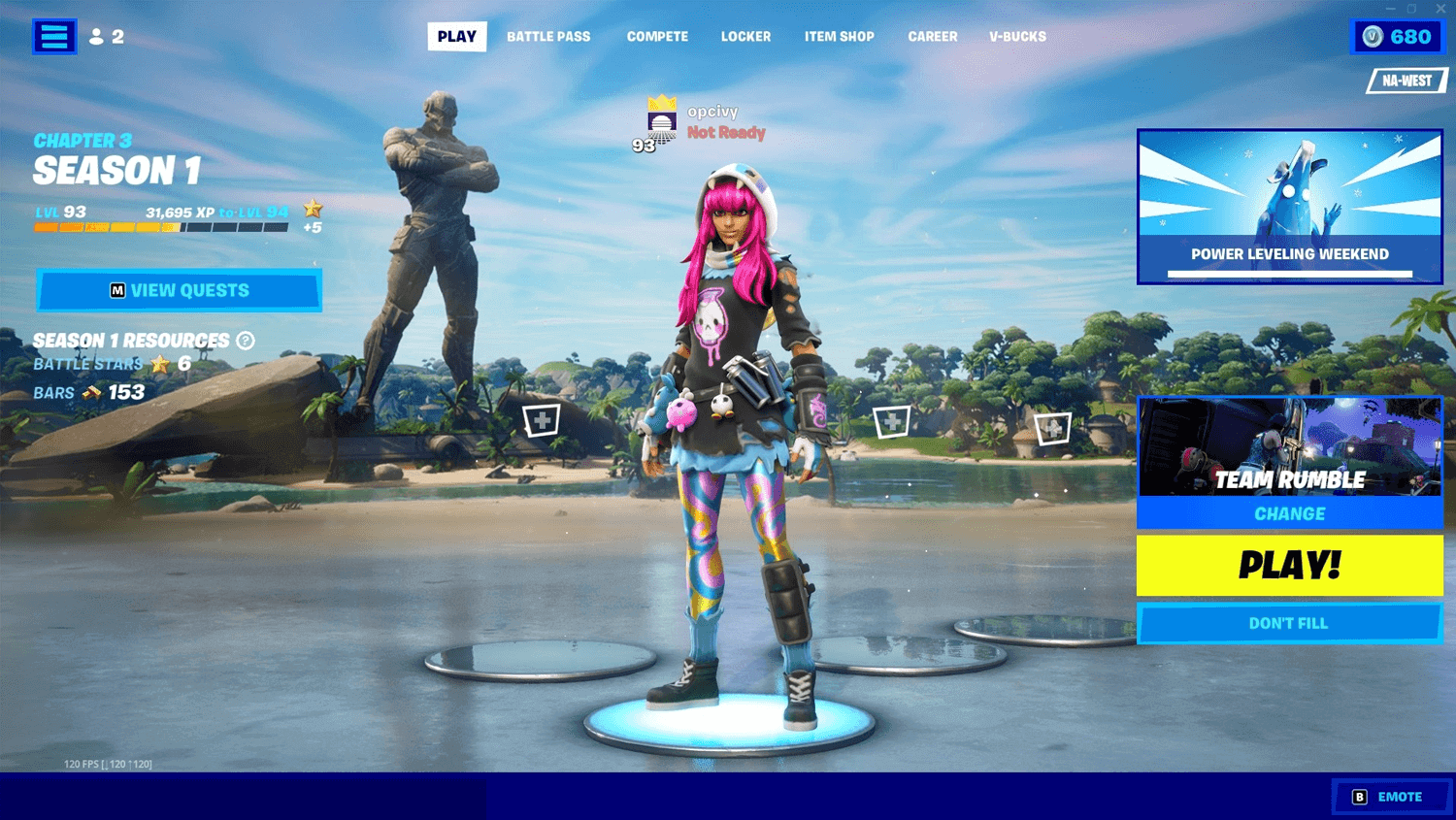 game ui examples fortnight